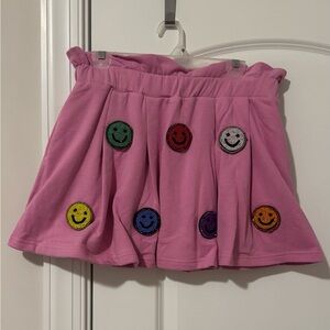 Pink Smiley Face Skort